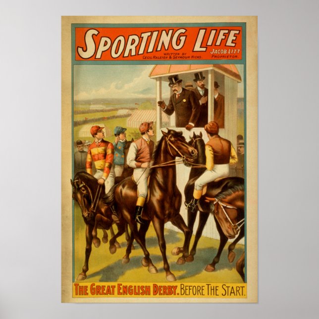 Poster Vida desportiva - O Teatro Derby Inglês Excelente (Frente)