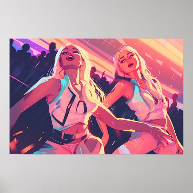 Poster Vida do clube de Rave City (Frente)