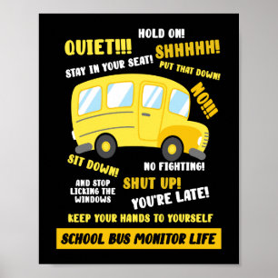 Poster Vida do Monitor de Barramento Escolar
