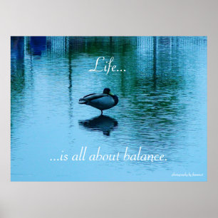 Pôster Vida..., ...é tudo sobre balanceposter