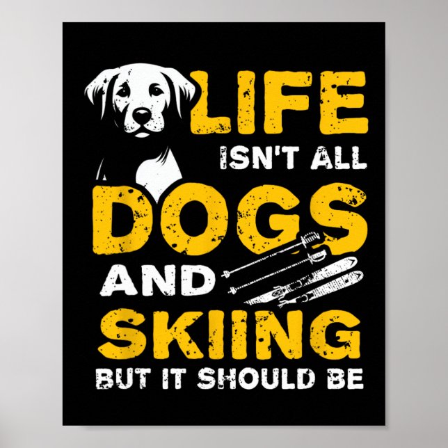 Poster Vida engraçada não é só cachorros e esqui  (Frente)