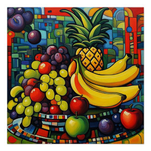 Pôster Vida estática com a fruta 3