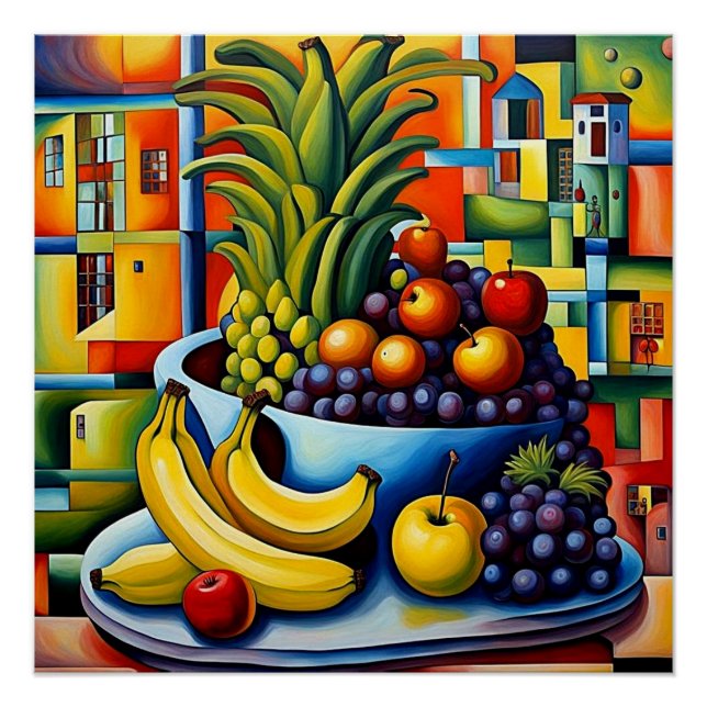 Pôster Vida estática com a fruta 7 (Frente)