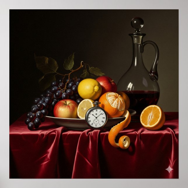 Poster Vida Estática com Flair Moderno (Frente)