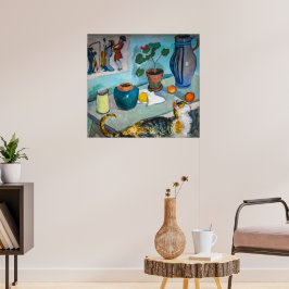 Poster Vida Estática com Gato | Auguste Macke |