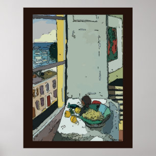 Poster Vida Estática da Janela