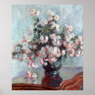 Poster vida estática floral colorida impressionista
