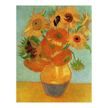 Vida estática - Vase com Doze Girassóis