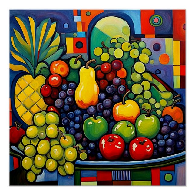 Pôster Vida ininterrupta com a fruta 11 (Frente)