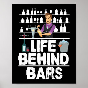 Poster Vida por trás dos Bares Mistologista Engraçado