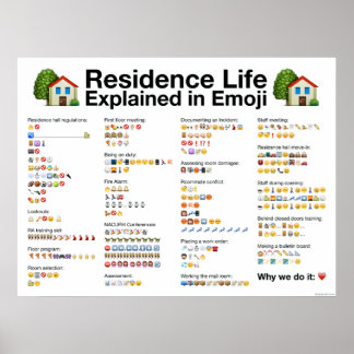 Pôster Vida Residencial Explicada em Cartaz de Emoji