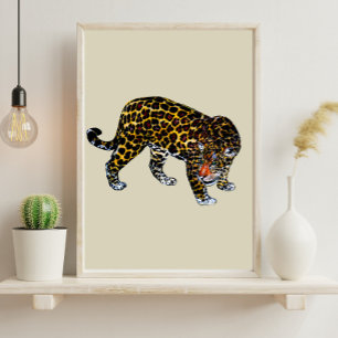 Poster Vida selvagem Grafite Tigre