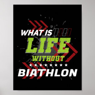 Poster Vida sem Biathlon Encantado Jogos Humorísticos Bia