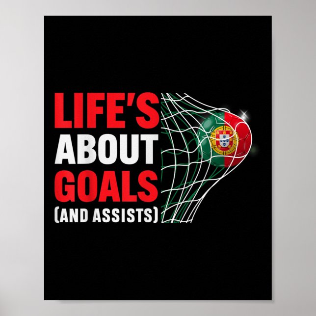 Poster Vida Sobre Objetivos E Engraçado Dizer Citação Soc (Frente)