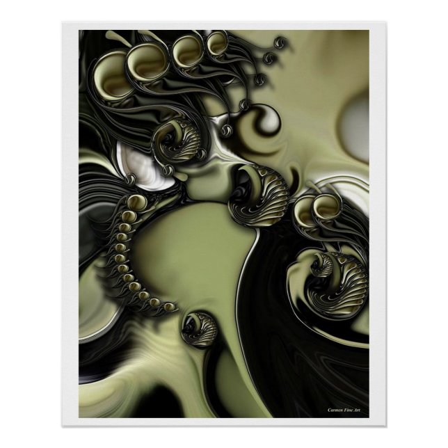 Pôster "Vida tranquila com movimento confuso", Poster bri (Frente)