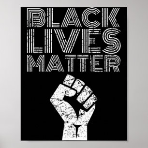 Poster Vidas Negras BLM Direitos Humanos Mês da História