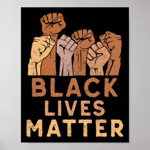 Poster Vidas Negras Importam Blm Direitos Humanos Históri
