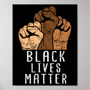 Poster Vidas Negras Importam Blm Direitos Humanos Históri