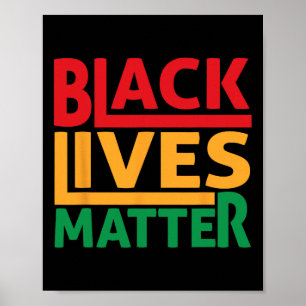 Poster Vidas Negras Importam Blm Direitos Humanos Históri