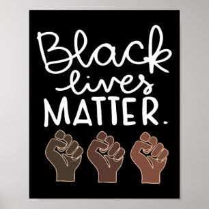 Poster Vidas Negras Importam Blm Direitos Humanos Históri