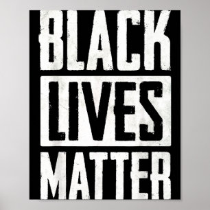 Poster Vidas Negras Importam Homens Mulheres Blm Direitos
