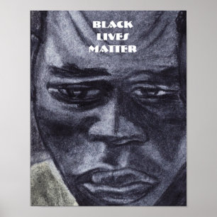 POSTER VIDAS NEGRO MATTER NEGRO