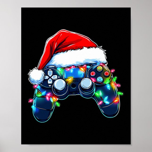 Poster Video Game Controller Natal Hat Gamer Bo (Frente)