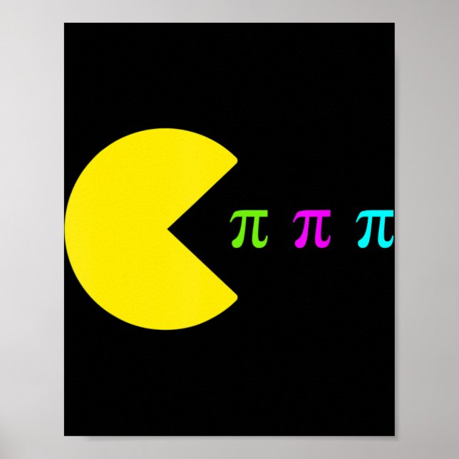 Poster Video Game Pi Day Gamer Math Teacher Kids Boys Men (Frente)