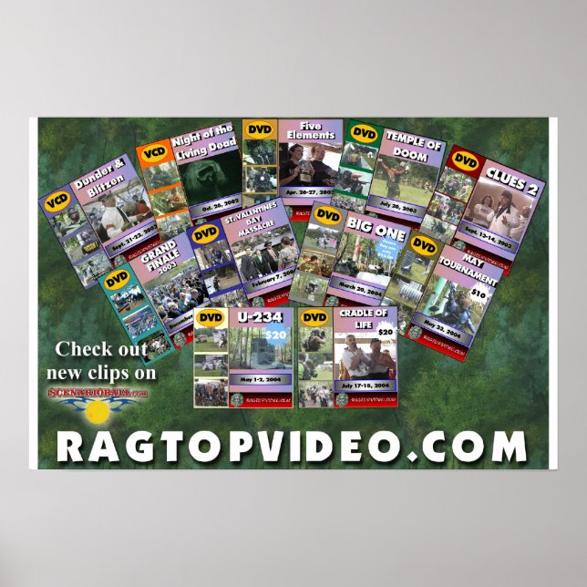 Poster Vídeos do Mundo de Paintball de Wayne (Frente)