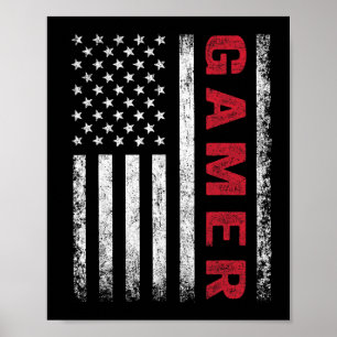 Poster Videos games de presentes do jogador americano Fla