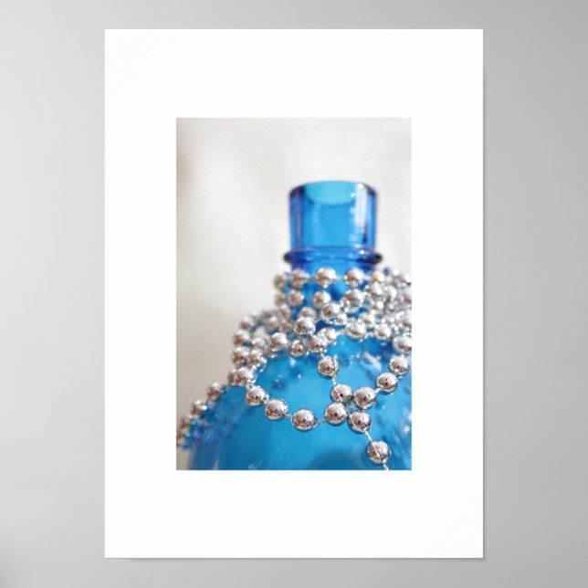 Poster Vidro Azul Antiquado (Frente)