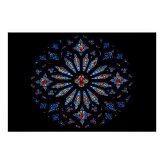 Pôster Vidro Colorido da Igreja