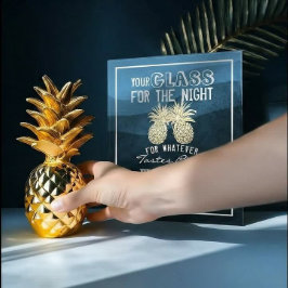 Poster Vidro De Casamento Para A Noite Encontre Seu Lugar