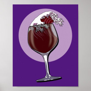Poster Vidro De Vinho
