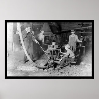 Poster Vidro em Grafton, WV 1908