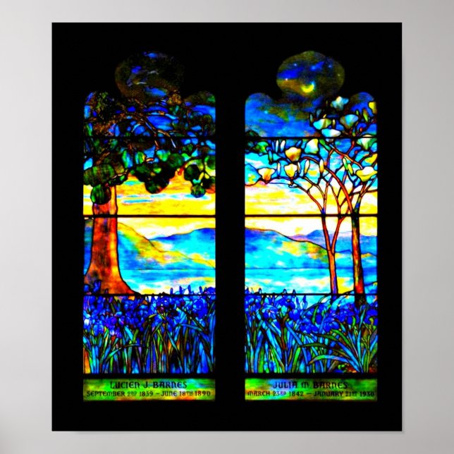 Poster Vidro-Louis Tiffany, poster, 115 (Frente)