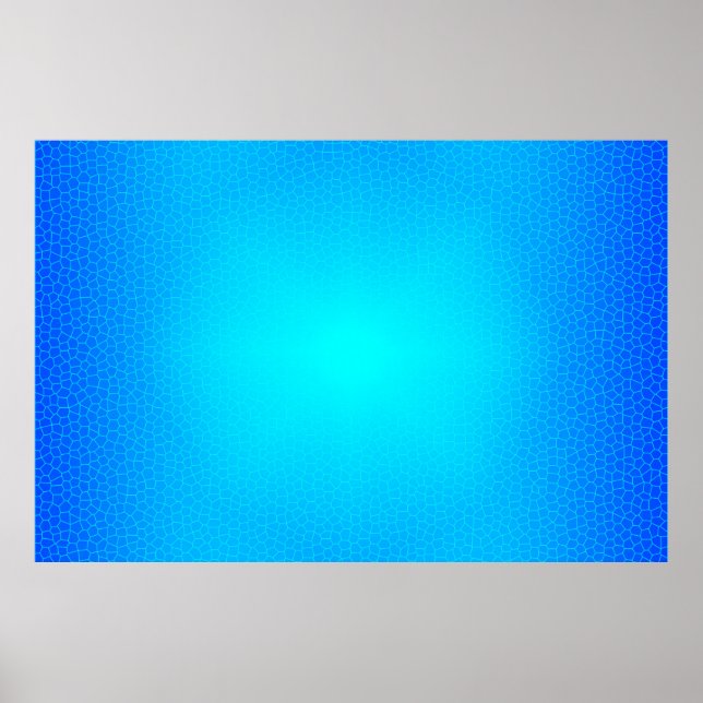 Poster Vidro Manchado Azul Arte Moderna Céu Sol Luxo (Frente)