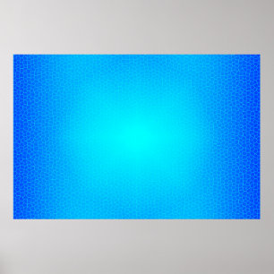 Poster Vidro Manchado Luxuoso Moderno Azul Arte Céu Sol