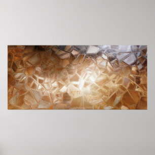 Poster Vidro ondulado com retroiluminação. Luz bonita
