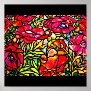 Pôster Vidro-Tiffany Poster-Manchado 28