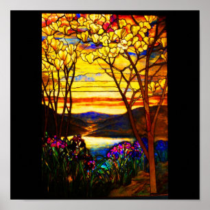 Poster Vidro-Tiffany Poster-Manchado 8