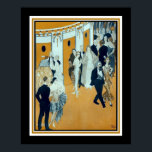 Poster Vie Parisienne 1923 Art Deco<br><div class="desc">1923 Vie Parisienne,  Art Deco,  Impressão da entrada no teatro. 16x20 mostrado aqui. Disponível em outras opções e tamanhos.</div>