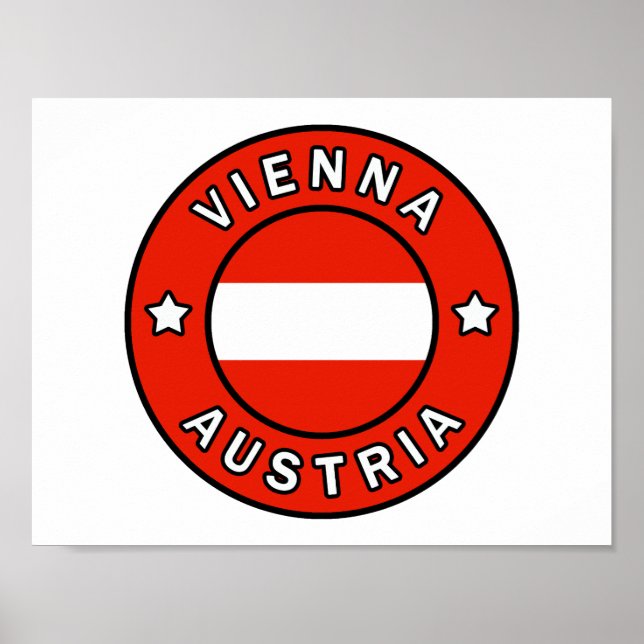 Poster Viena Áustria (Frente)