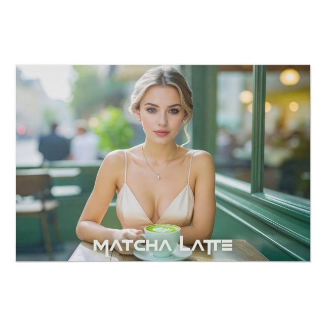 PÔSTER VIENA - CAFÉ - MATCHA LATTE (Frente)