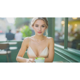 PÔSTER VIENA - CAFÉ - MATCHA LATTE