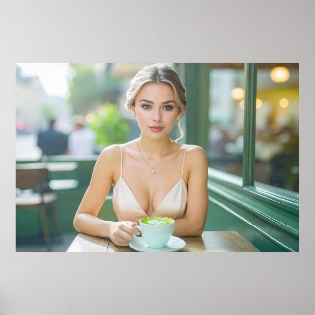 POSTER VIENA - CASA DE CAFÉ - MATCHA LATTE (Frente)