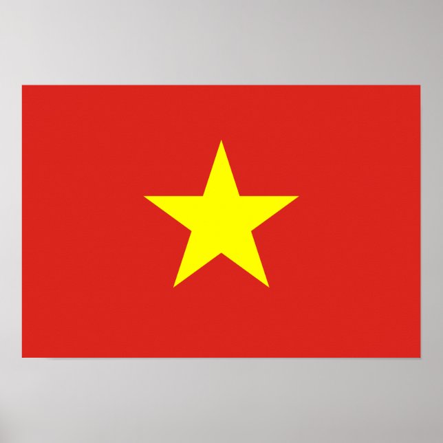 Poster Vietnam Flag (Frente)