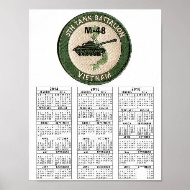 POSTER VIETNAME DO 5 TANK BATTALION (Frente)