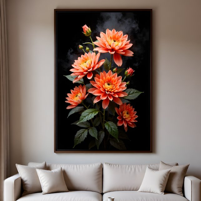 Pôster Vietnamese Chrysanthemum on the Moon (Criador carregado)