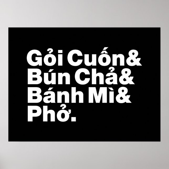 Poster Vietnamese Street Food (Frente)